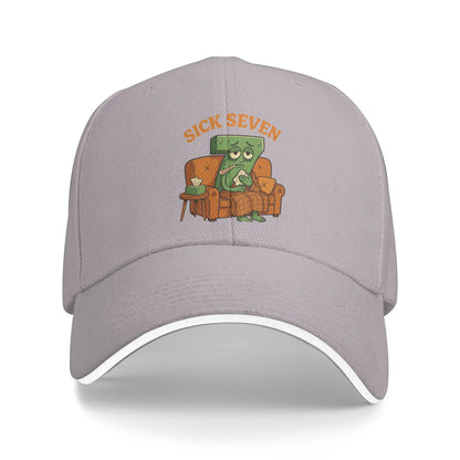 Sick Seven Halloween Funny Meme Baseball Cap