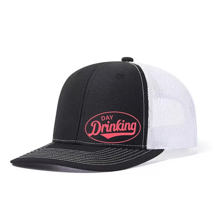 Day Drinking Printed Mesh Trucker Snapback Cap