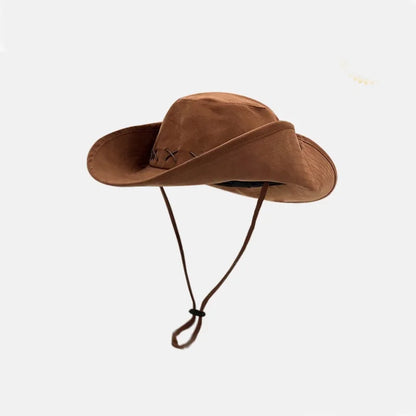Adjustable Wide Brim Western Cowboy Bucket Hats