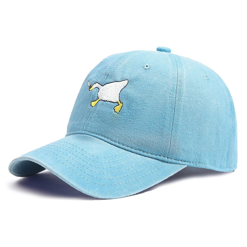 Goose Pattern Embroidered Casual Baseball Cap