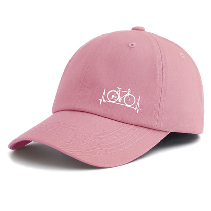 Minimalist Retro Bicycle Print Baseball Cap