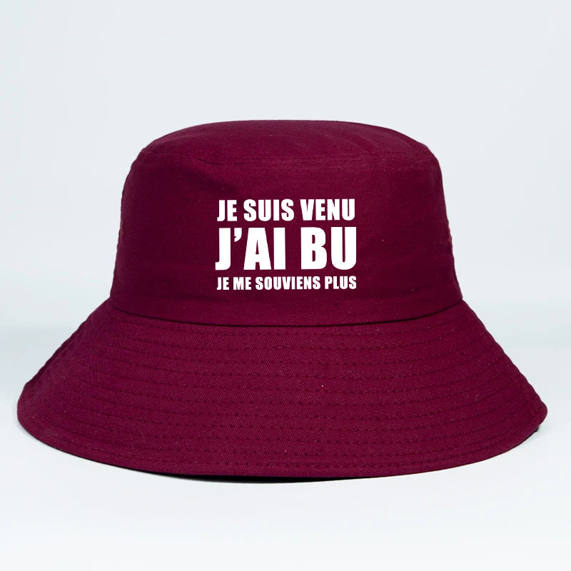 Funny French Festival Cotton Bucket Hat Unisex