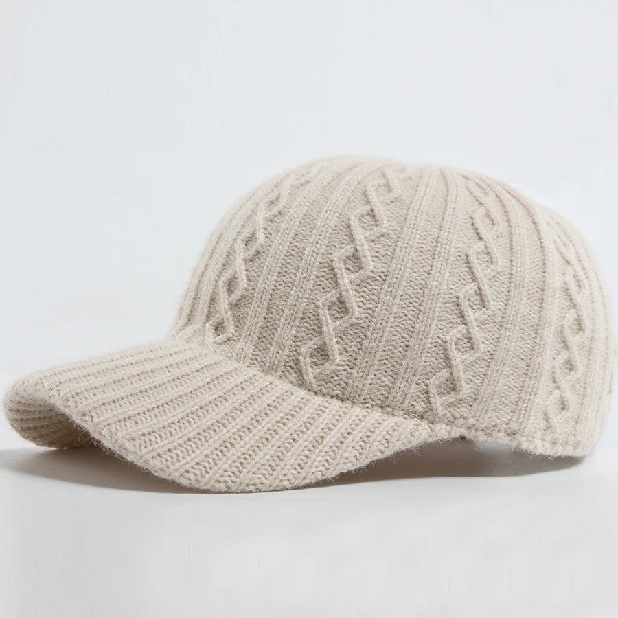 New Knitted Baseball Cap Women Fashion Men