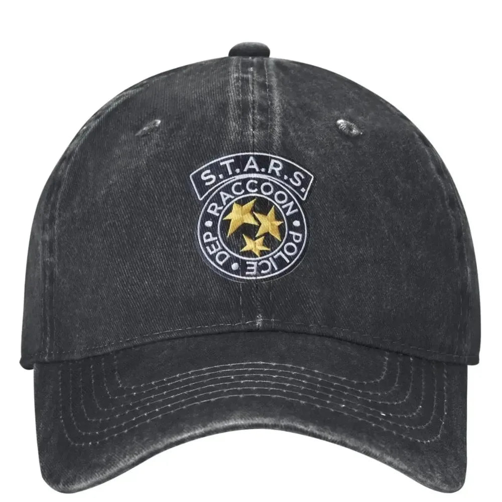 Stars Logo Baseball Cap Residents Evils Game Unisex Teens Design