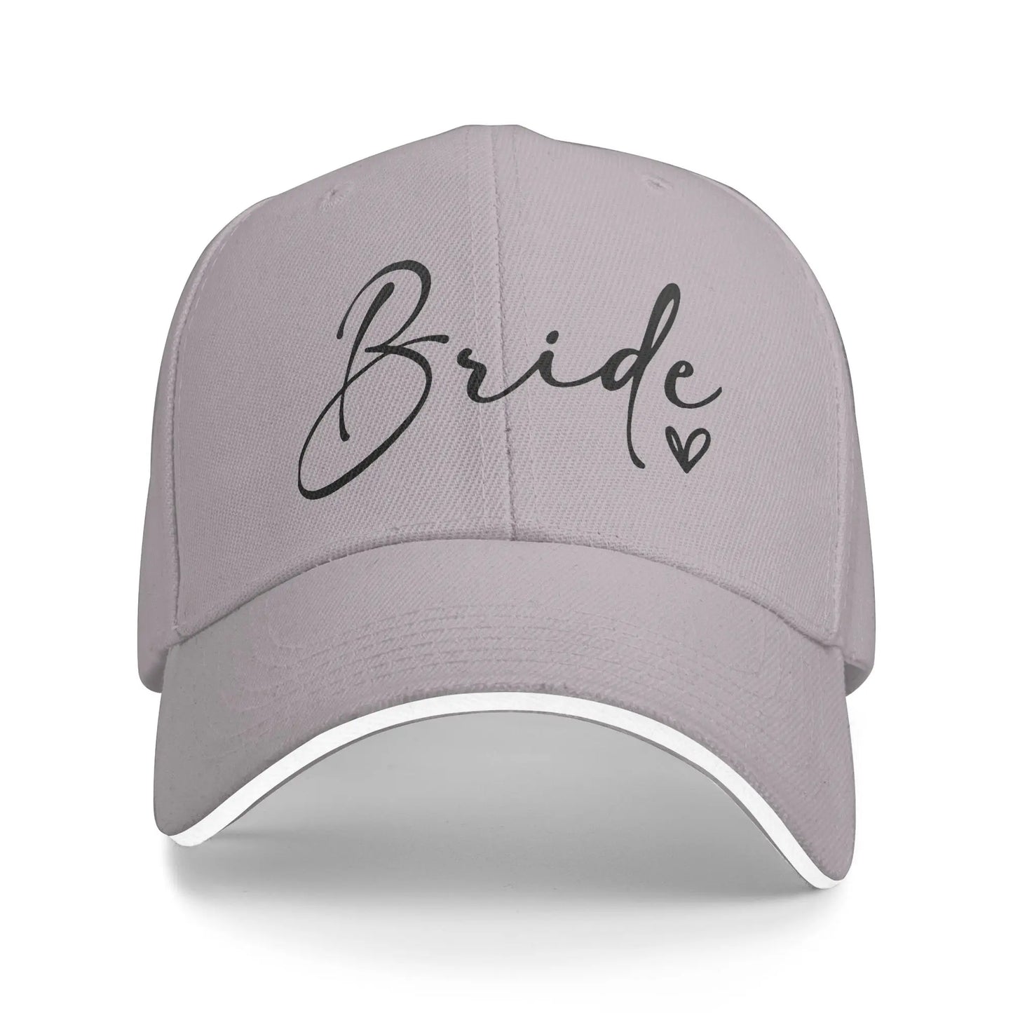 Bride Hearts Wedding Party Baseball Cap