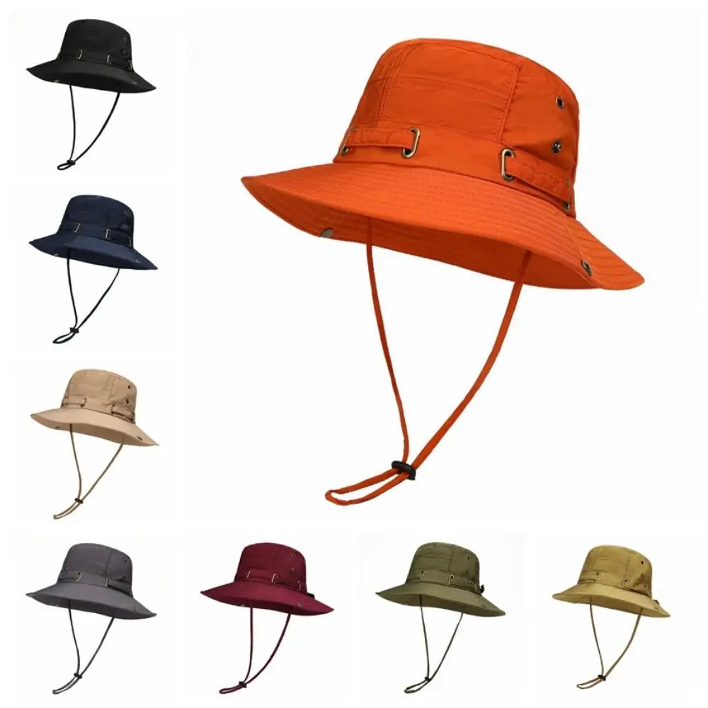 Wide Brim Reversible Breathable Fishing Bucket Hat