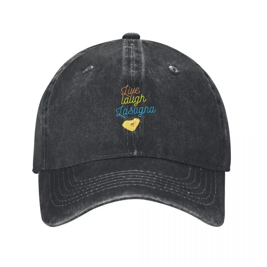 Live Laugh Lasagna Italian Kitchen Baseball Cap