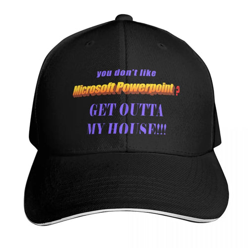 PowerPoint Moisture Wicking Curved Brim Baseball Cap