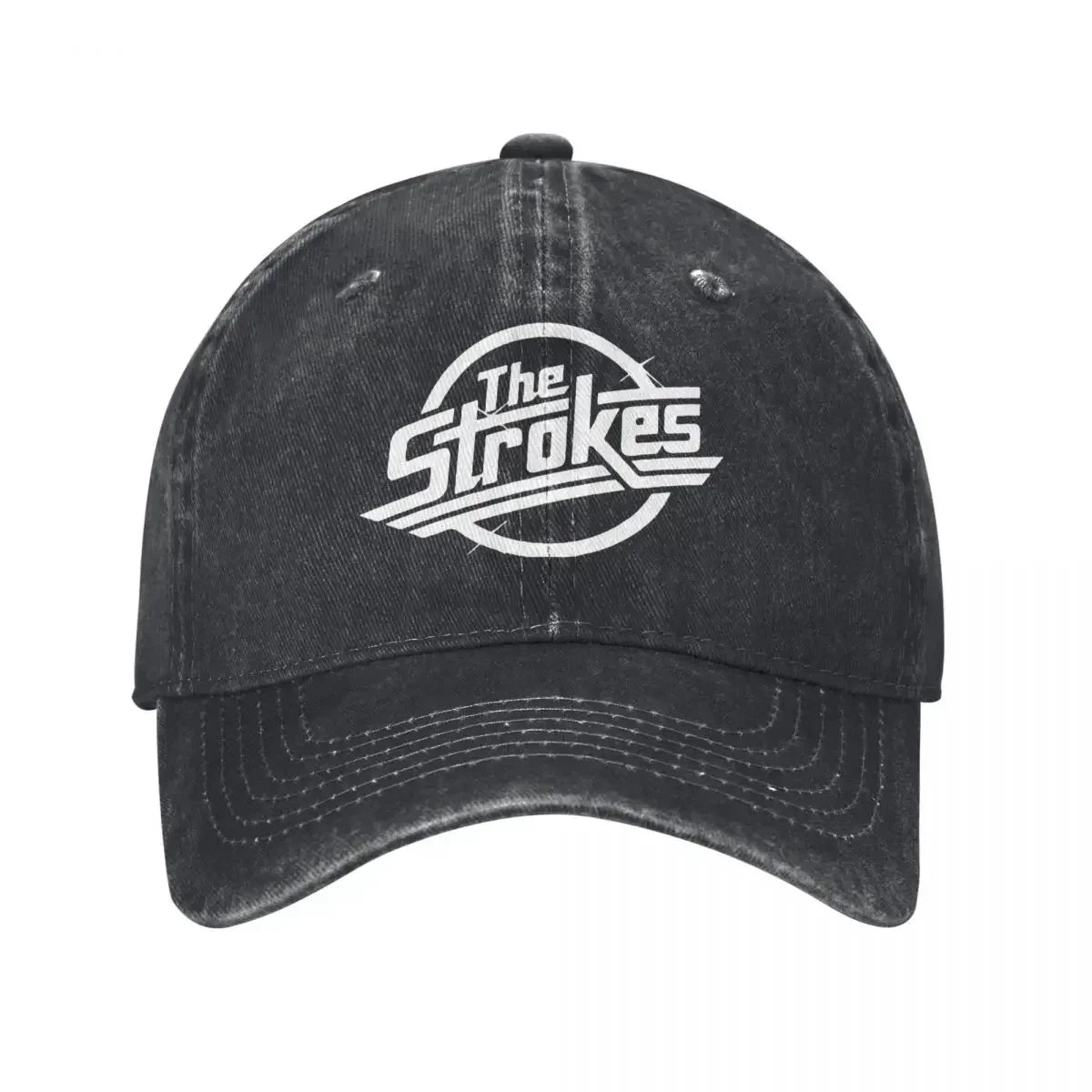 Strokes Rock Music Washed Baseball Cap
