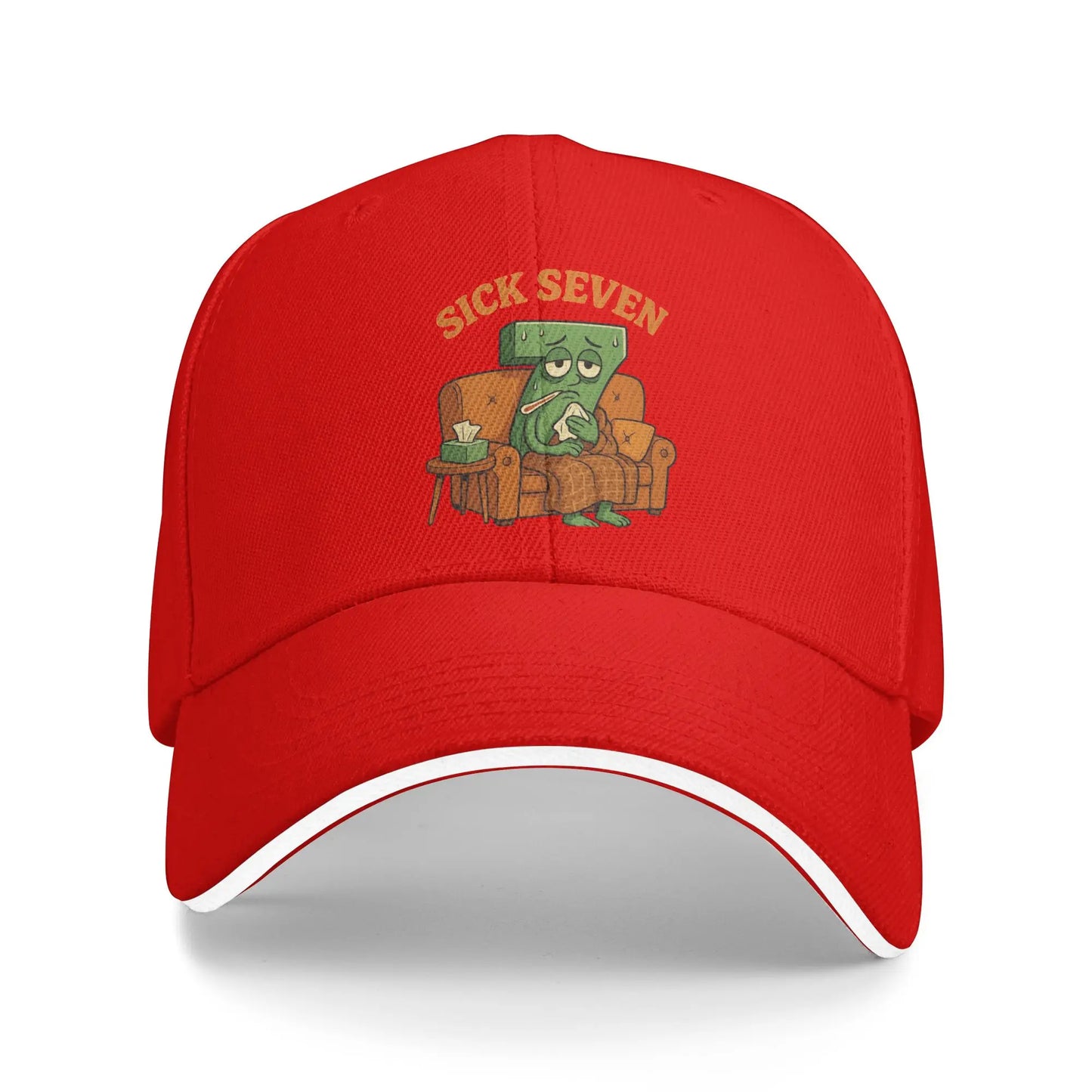 Sick Seven Halloween Funny Meme Baseball Cap