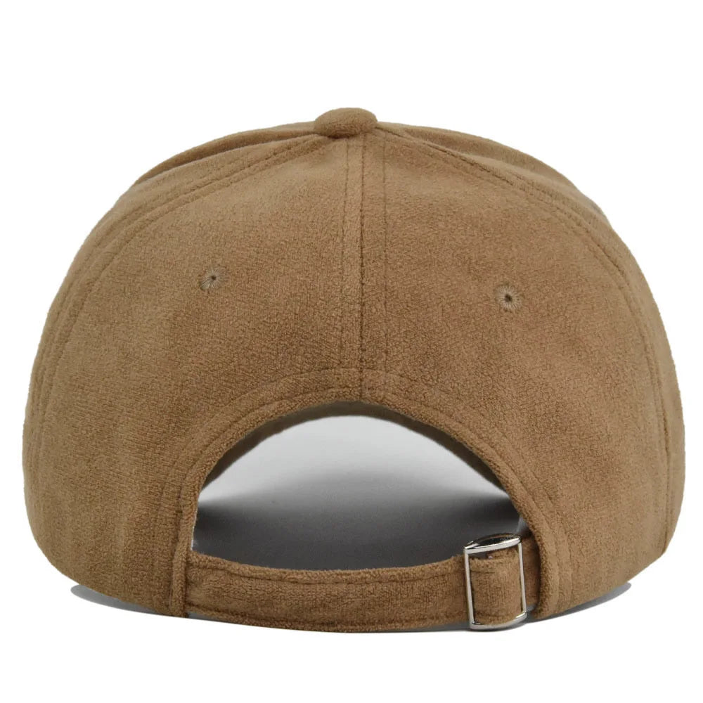 Fashion False Suede Baseball Caps For Men Women Autumn Winter Solid Retro Snapback Hip Hop Hat Unisex Street Adjustable Sun Caps
