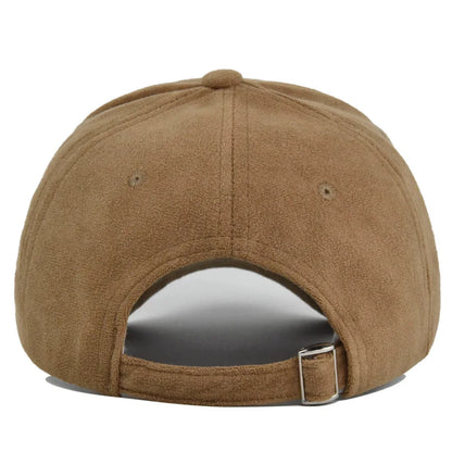 Fashion False Suede Baseball Caps For Men Women Autumn Winter Solid Retro Snapback Hip Hop Hat Unisex Street Adjustable Sun Caps