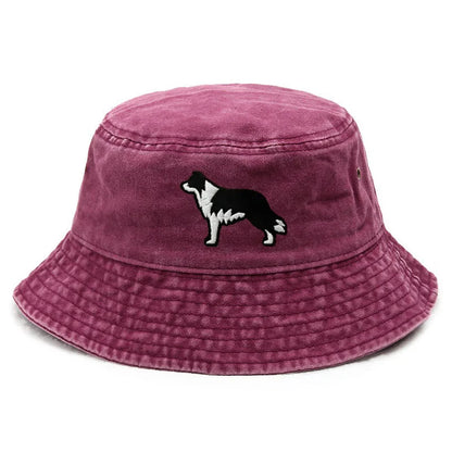 Vintage Border Collie Bucket Hat