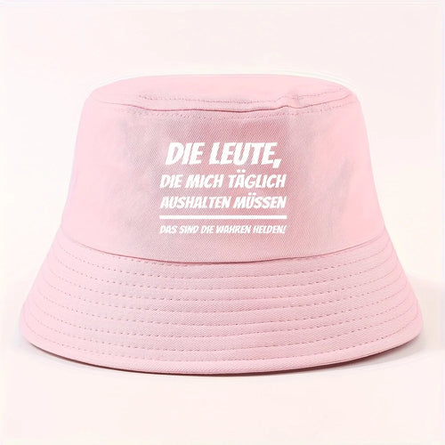 Bold Underline Text Bucket Hat