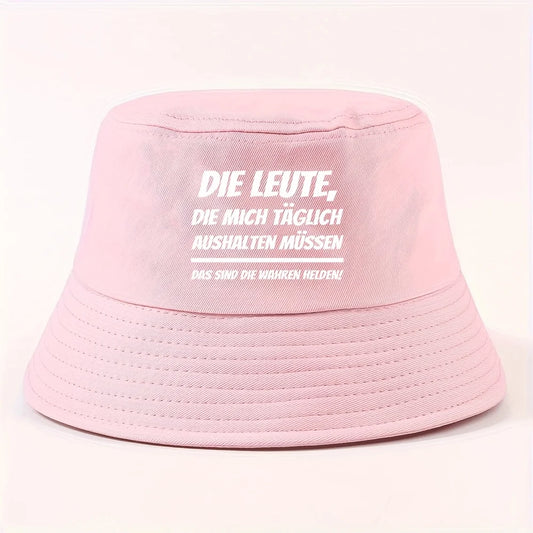 Bold Underline Text Bucket Hat