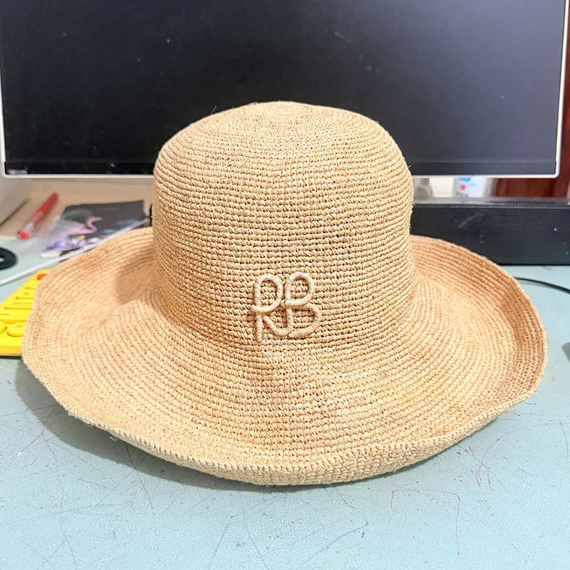 New Summer Beach Paper Straw Hat For Women