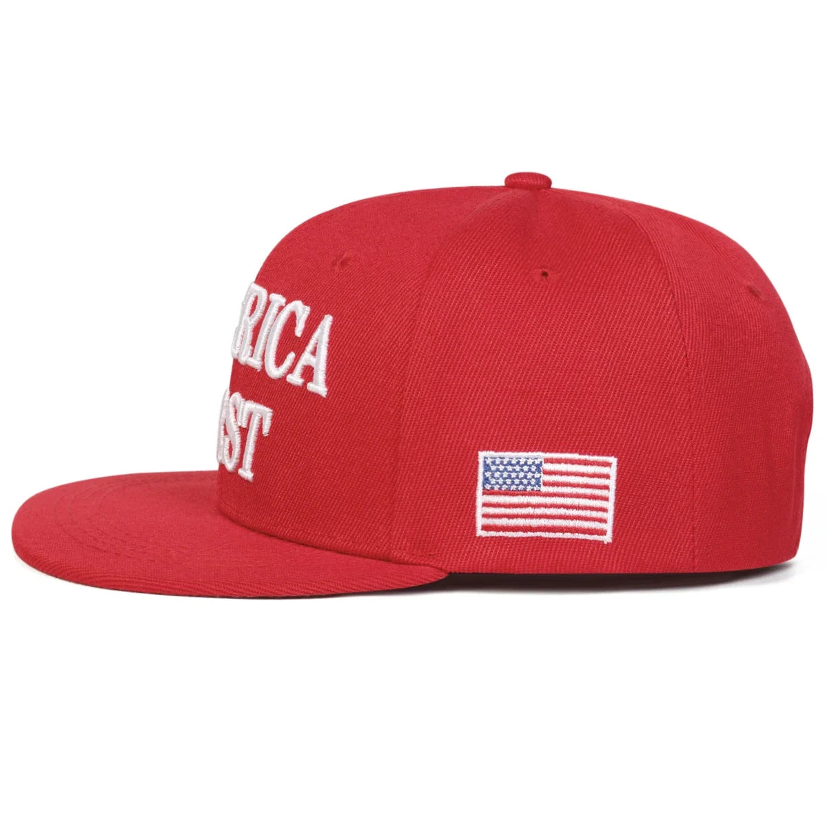 America First Embroidered Hip Hop Snapback Cap