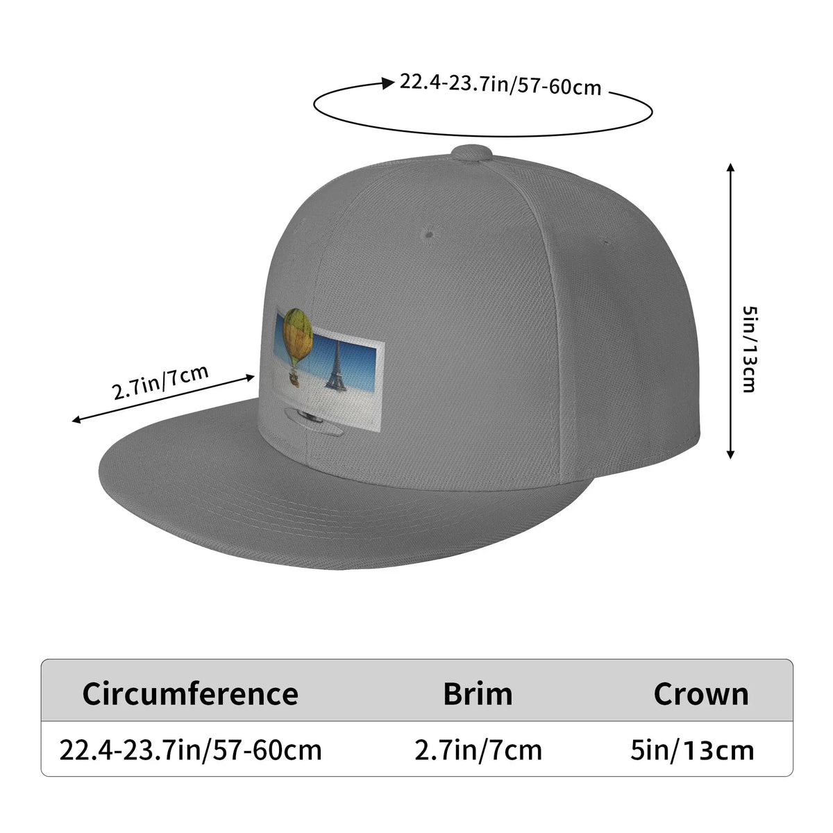 Fashion 3D TV Commuting Snapback Cap