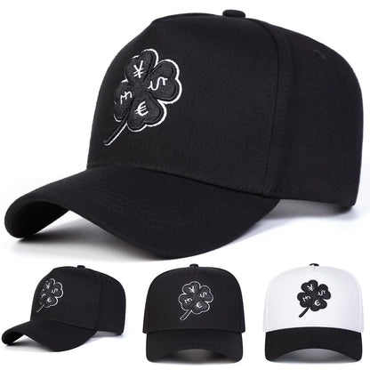 Four Leaf Clover Embroidery Baseball Cap
