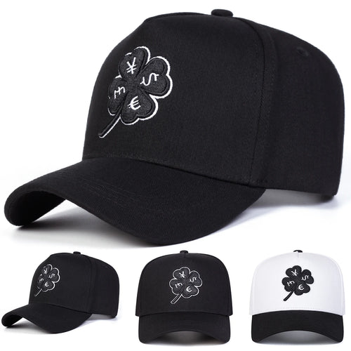 Four Leaf Clover Embroidery Baseball Cap