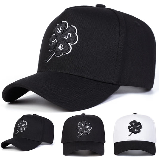 Four Leaf Clover Embroidery Baseball Cap