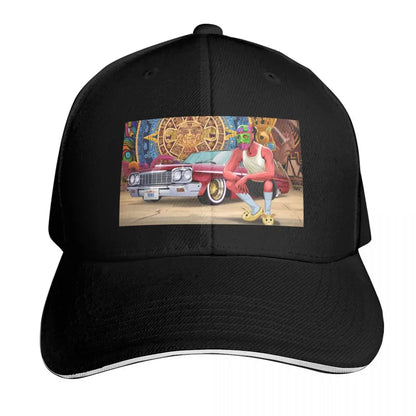 Masked Up Rows Posted Graphic Baseball Cap