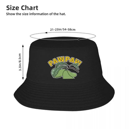 Pawpaw Fruit Tree Print Bucket Hat