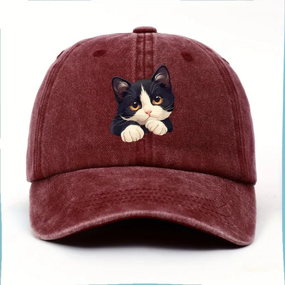Funny Cat Pattern Casual Baseball Cap