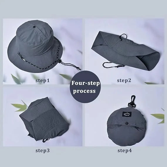 Waterproof Packable UV Protection Safari Bucket Hat