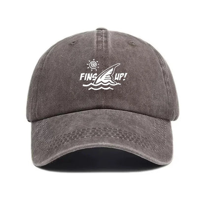 Fins Up Beach Life Baseball Cap