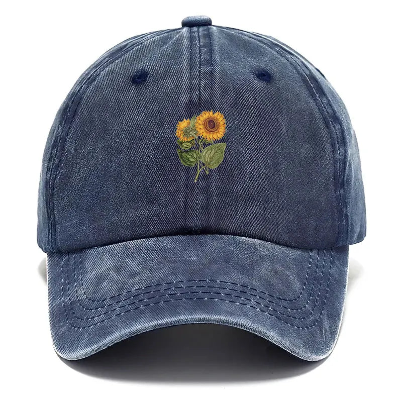 Trendy Sunflower Embroidery Baseball Cap