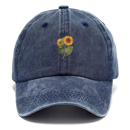 Trendy Sunflower Embroidery Baseball Cap