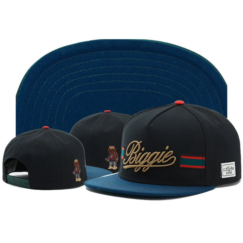 Cotton Embroidered Flat Brim Trucker Snapback Cap