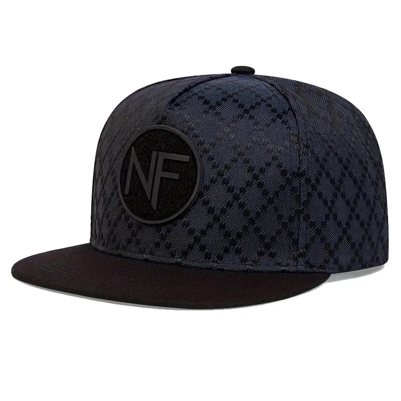 NF Letter Embroidered Hip-Hop Snapback Cap