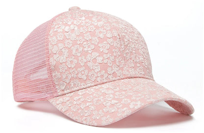 New Print Mesh Caps Fashion Women Baseball Cap