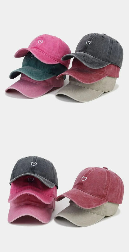 Hat New For Women Men Washed Cotton Baseball Cap Soft Top