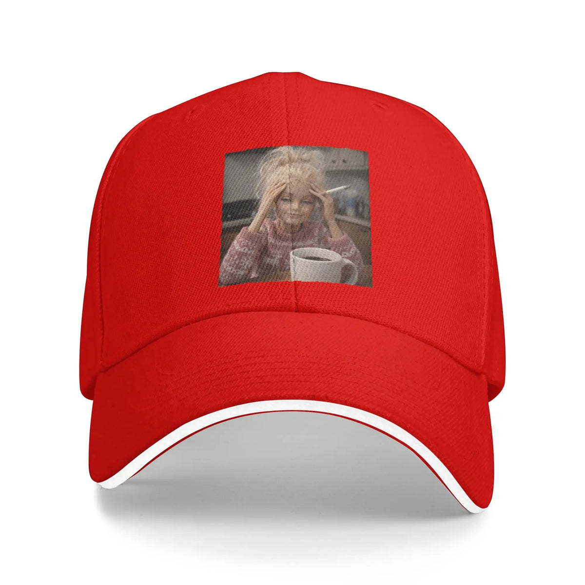 Distressed Doll Sarcasm Meme Retro Baseball Cap