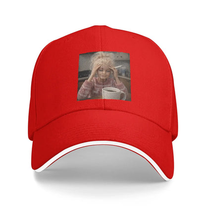 Distressed Doll Sarcasm Meme Retro Baseball Cap