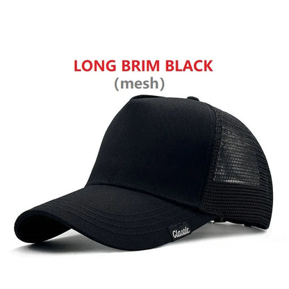 Big Head Man Baseball Caps Summer Mesh Plus