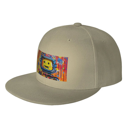 Colorful Space Man Cosmic Graphic Snapback Cap