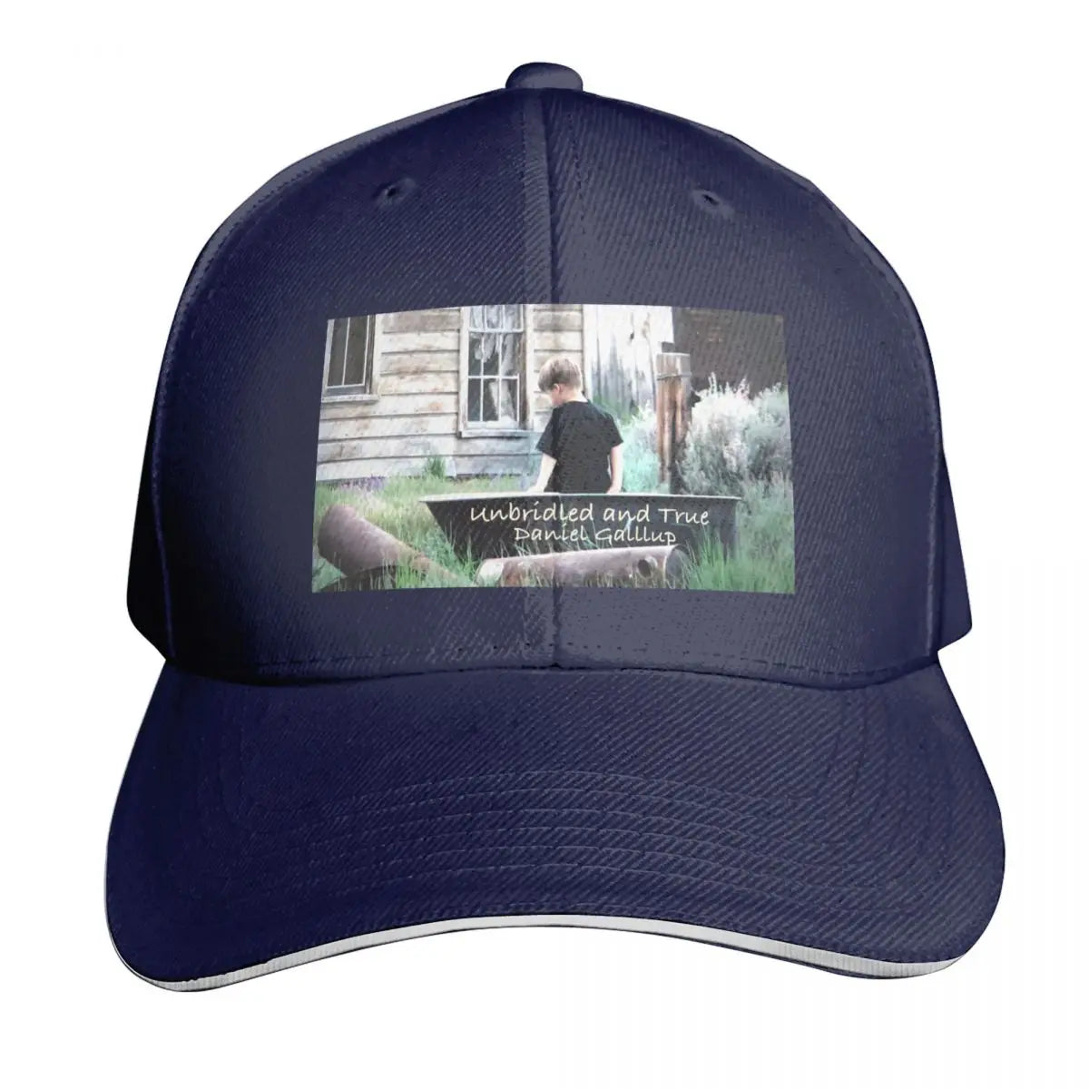 Unbridled And True Text Six Panel Baseball Cap