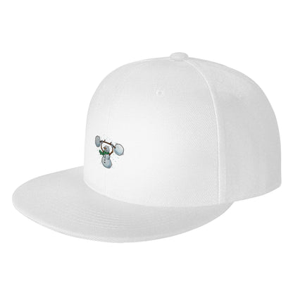 Fashion Weightlifting Snowman Christmas Snapback Cap