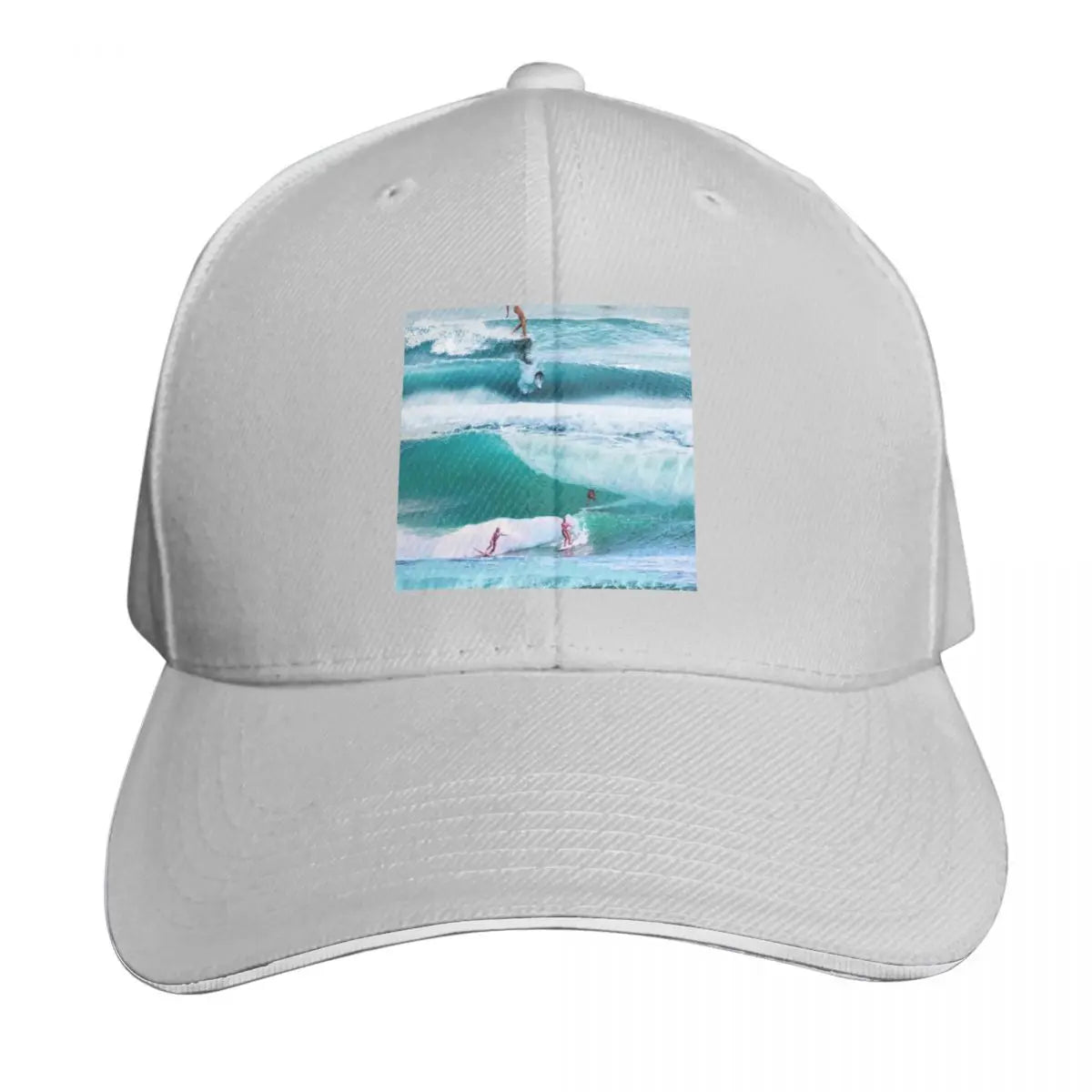 Happiness Comes In Waves Cotton Twill Baseball Cap