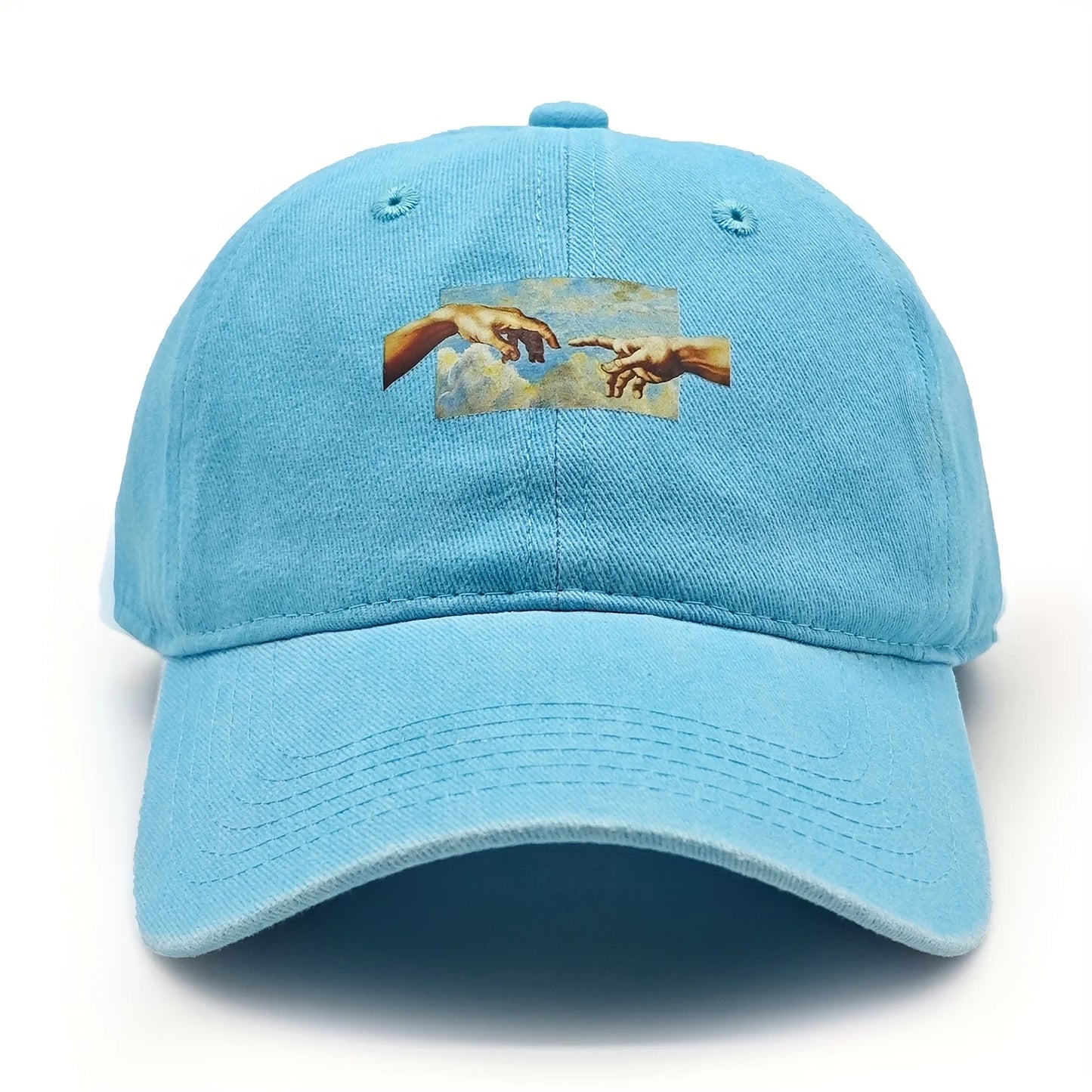 Vintage Printed Baseball Cap Vintage And Versatile For Both Men And Women Daily Casual And Fashionable Curved Brim Hat
