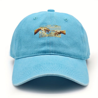 Vintage Printed Baseball Cap Vintage And Versatile For Both Men And Women Daily Casual And Fashionable Curved Brim Hat