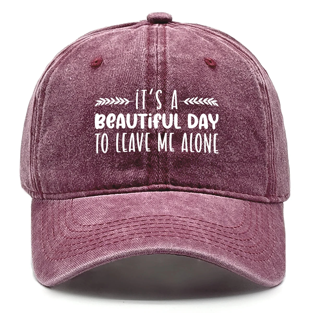 Vintage Washed Cotton Phrase Baseball Cap