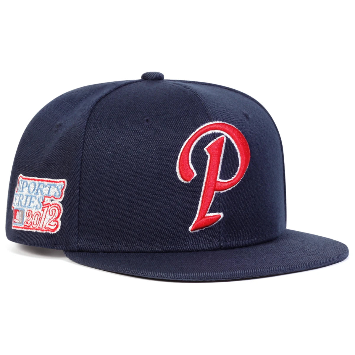 P Letter Embroidery Hip Hop Snapback Cap