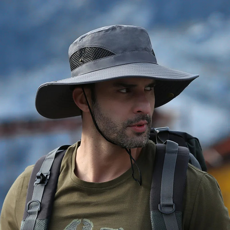 Unisex Anti-UV Outdoor Fishing Bucket Hat