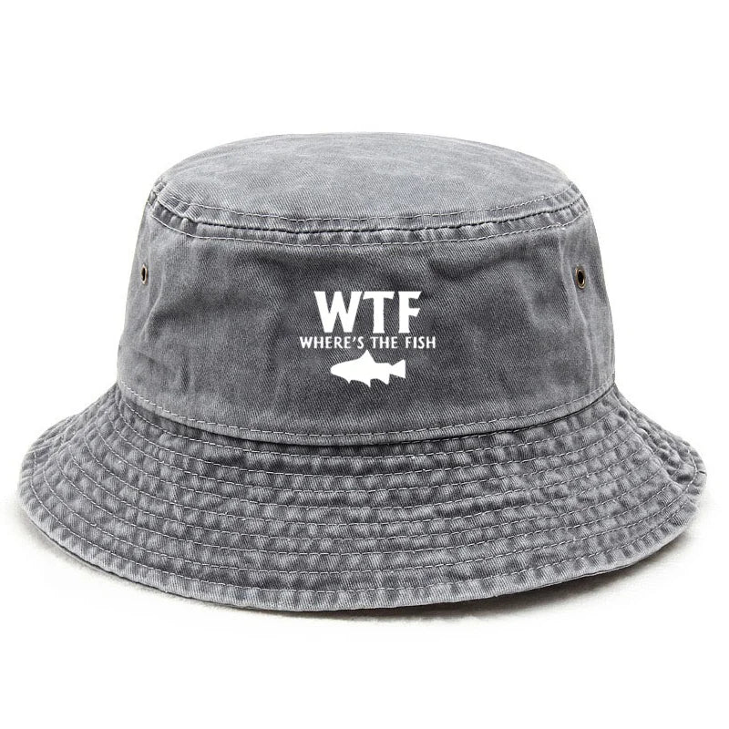 Custom Slogan Washed Cotton Bucket Hat