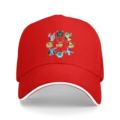 Pokemon Eevee Evolution Circle Baseball Cap